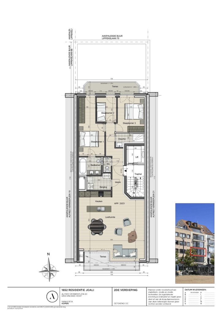 Residentie Joali plan 2de verdieping
